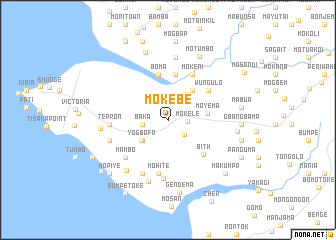 map of Mokebe