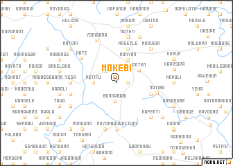 map of Mokebi