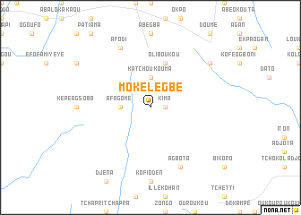 map of Mokélégbé