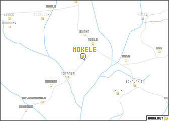 map of Mokele