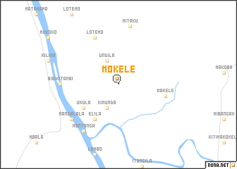 map of Mokele