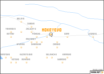 map of Mokeyevo