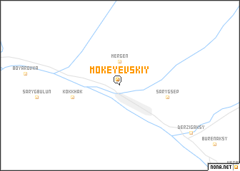 map of Mokeyevskiy