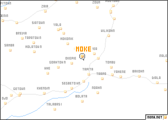 map of Moke