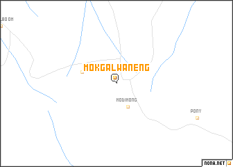 map of Mokgalwaneng