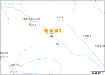 map of Mokhdān