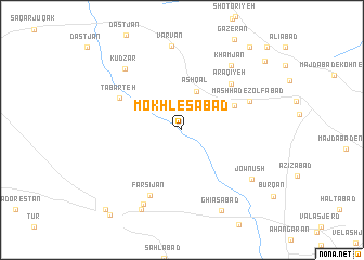 map of Mokhleşābād