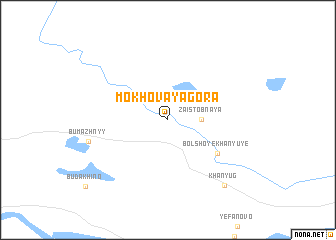 map of Mokhovaya Gora