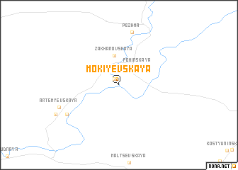 map of Mokiyevskaya