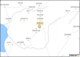 map of Moki