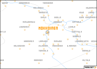map of Mökköinen