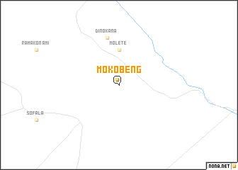 map of Mokobeng