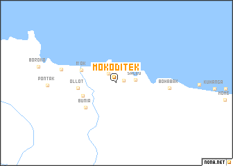 map of Mokoditek