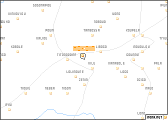 map of Mokoin