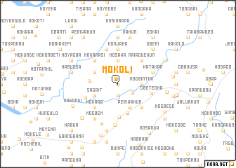 map of Mokoli