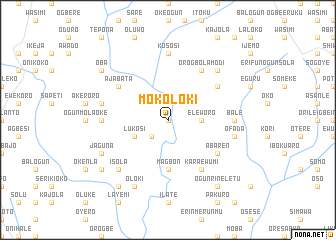 map of Mokoloki