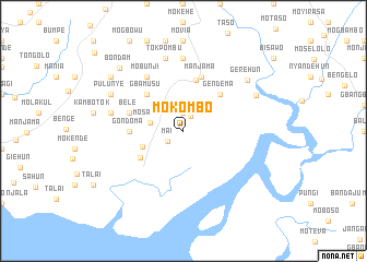 map of Mokombo