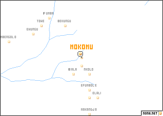 map of Mokomu