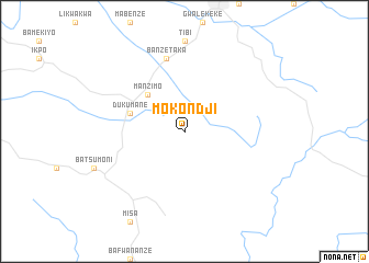 map of Mokondji