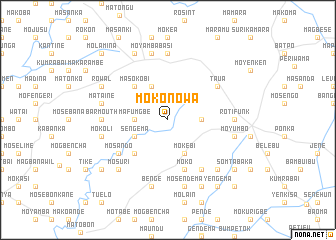 map of Mokonowa