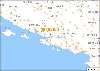 map of Mokošica