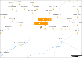 map of Mokossé