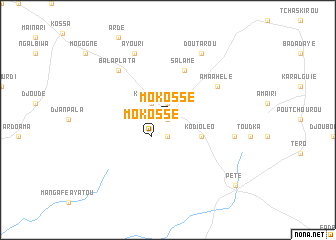 map of Mokossé
