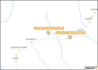 map of Mokouangounda