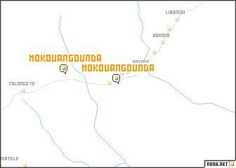 map of Mokouangounda