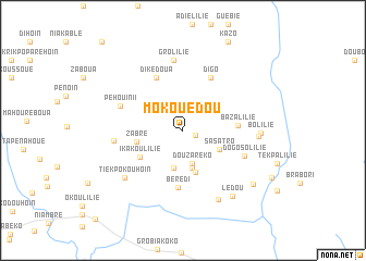 map of Mokouedou