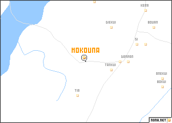 map of Mokouna