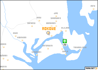 map of Mokowe