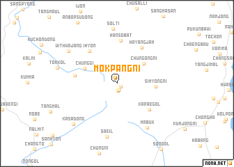 map of Mŏkpang-ni