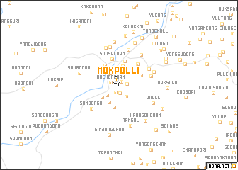map of Mokpŏl-li