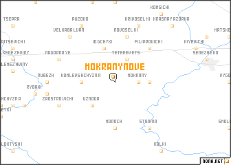 map of Mokrany Nove