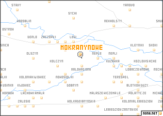 map of Mokrany Nowe