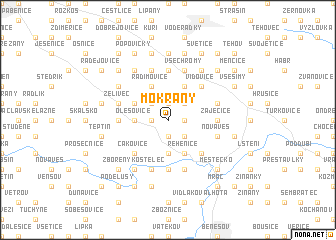 map of Mokřany