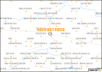 map of Mokra Strona
