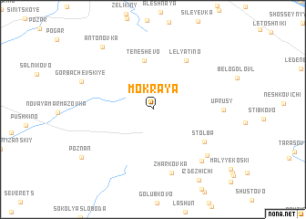 map of Mokraya