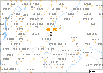 map of Mokra
