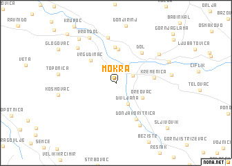 map of Mokra