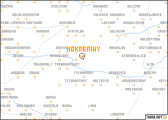 map of Mokre Niwy