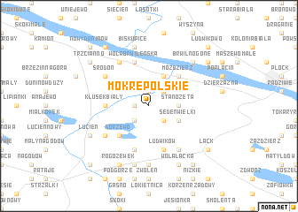 map of Mokre Polskie