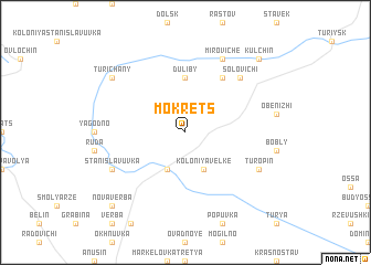 map of Mokrets