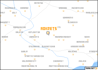 map of Mokrets