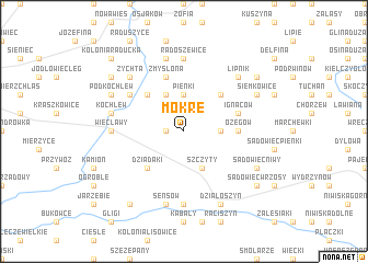 map of Mokre