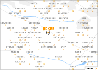 map of Mokre