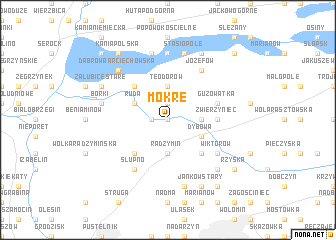 map of Mokre