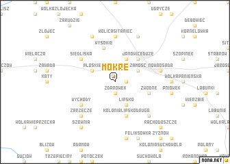 map of Mokre