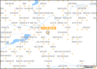 map of Mokřina